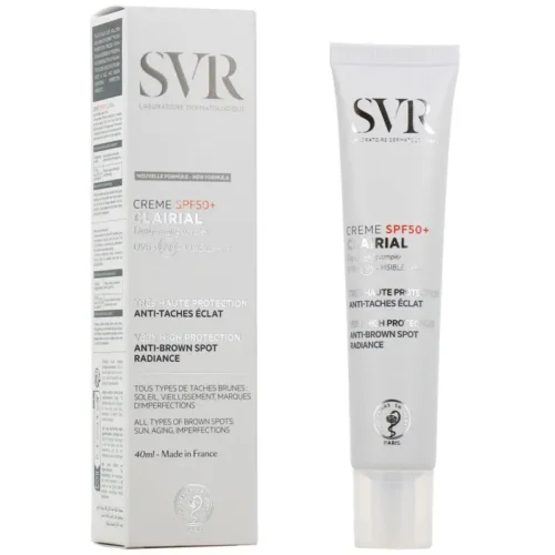 SVR CLAIRIAL CREAM SPF 50+ ANTI-DARK SPOT RADIANCE - 40ML | اس في ار كريم واقي شمسي للبقع الداكنة - 40 مل