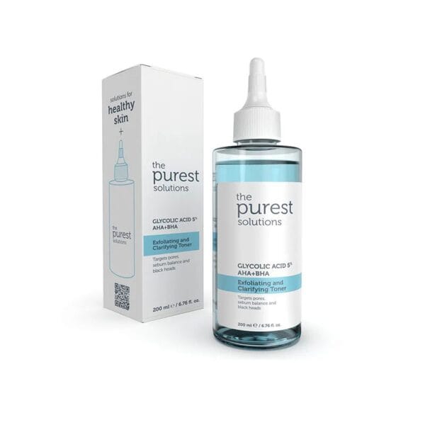 THE PUREST SOLUTIONS EXFOLIATING AND CLARIFYING TONER - 200ML |ذا بيورست تونر مقشر ومنقي - 200 مل