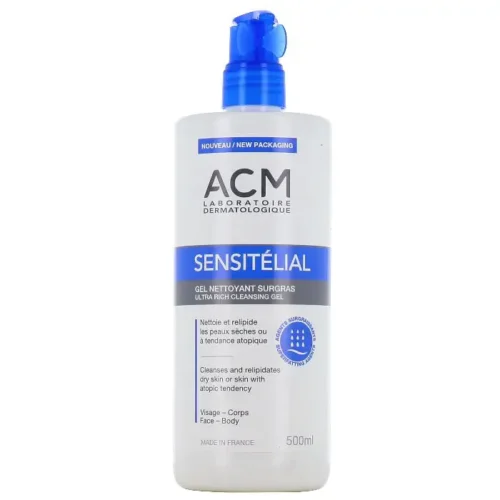 ACM SENSITELIAL SURGRAS CLEANSING GEL - 500ML | اي سي ام غسول للوجه و الجسم - 500 مل