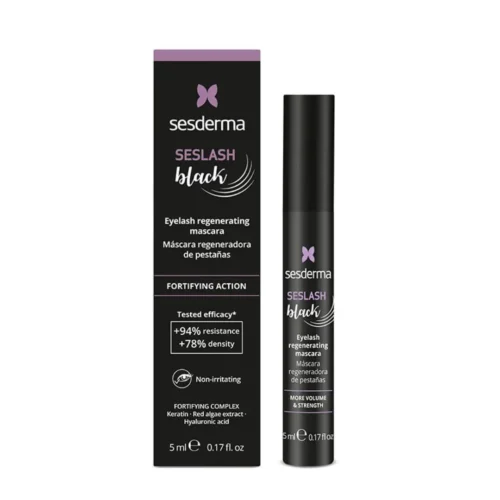 SESDERMA SESLASH BLACK MASCARA STRENGTHENING EYELASHES - 5ML | سيسديرما ماسكارا لتعزيز قوة الرموش - 5 مل