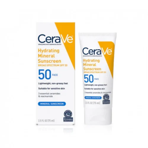 CERAVE HYDRATING SUNSCREEN SPF 50 FACE LOTION - 75ML | سيرافي مرطب مع واقي شمسي بعامل حماية 50% - 75 مل