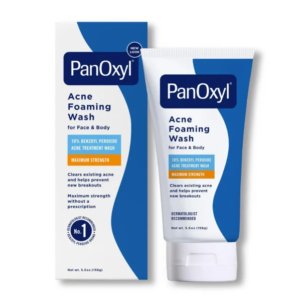 PANOXYL ACNE FOAMING WASH BENZOYL PEROXIDE 10% MAX STRENGTH - 156G | بانوكسيل غسول رغوي لحب الشباب البنزويل بيروكسايد 10% - 156 غرام