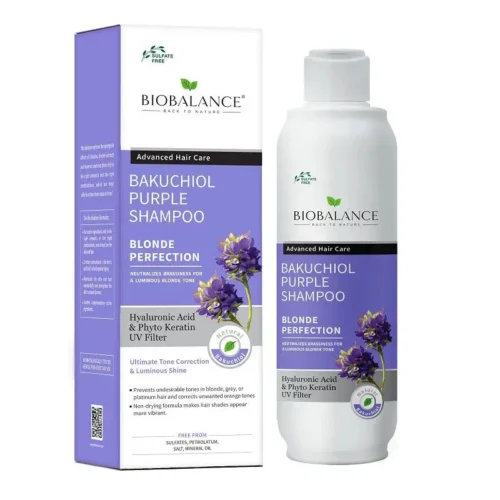 BIO BALANCE BAKUCHIOL PURPLE SHAMPOO - 330ML | بايو بالانس شامبو الباكوشيول الأرجواني - 330 مل