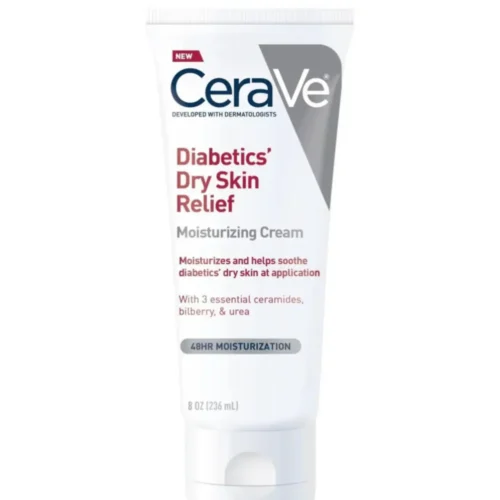 CERAVE MOISTURIZING CREAM FOR DIABETICS’ DRY SKIN - 236ML | سيرافي كريم مرطب للبشرة الجافة لمرضى السكر - 236 مل