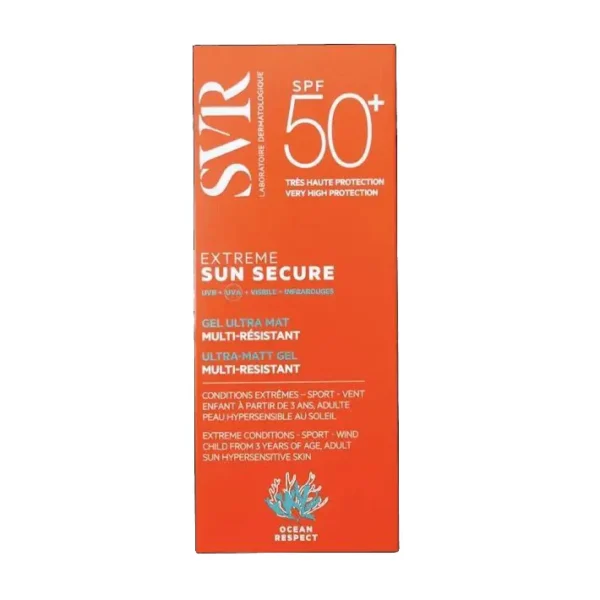 SVR EXTREME SUN SECURE GEL ULTRA MAT - 50ML | اس في ار جل واقي شمسي مات - 50 مل