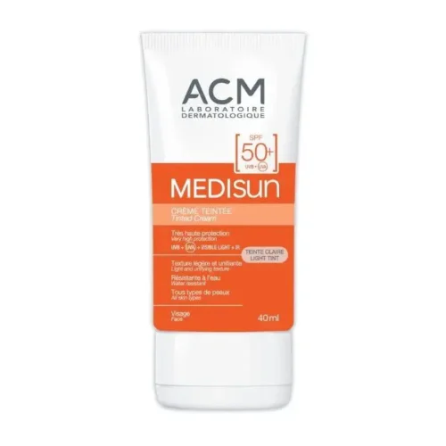 ACM MEDISUN SUN CREAM SPF50+ LIGHT DYE - 40ML | اي سي ام كريم واقي شمسي SPF 50+ مع لون خفيف - 40 مل