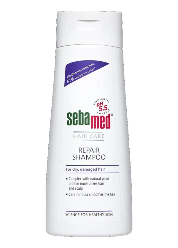 SEBAMED REPAIR SHAMPOO FOR DRY AND DAMAGED HAIR - 200ML | سيباميد شامبو الترميم للشعر الجاف و التالف - 200 مل