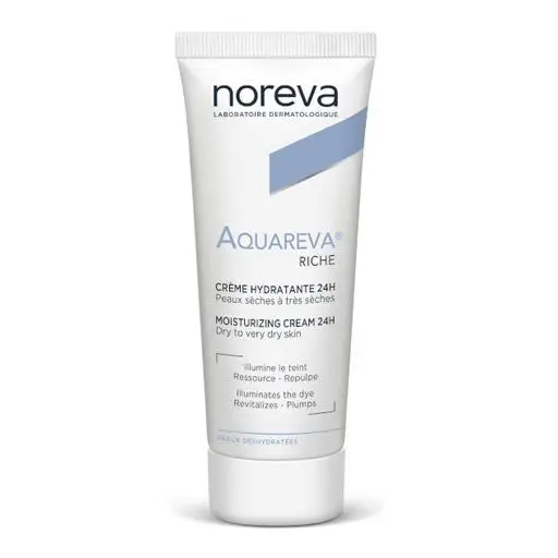 NOREVA AQUAREVA RICHE MOISTURIZING CREAM 24H FOR DRY AND VERY DRY SKIN - 40ML | نوريفا كريم غني مرطب لمدة 24 ساعة للبشرة الجافة الى الجافة جداً - 40 مل