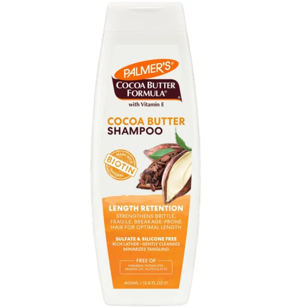 Palmer’s Cocoa Butter Formula Cocoa Butter Shampoo 400 ml | شامبو بزبدة الكاكاو لإطالة الشعر من بالمرز