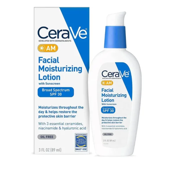 CERAVE AM FACIAL MOISTURIZING LOTION +30 SPF | سيرافي لوشن مرطب و واقي شمسي مع عامل حماية 30