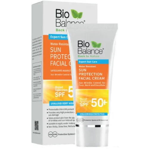 BIO BALANCE WATER RESISTANT SUN CREAM - SPF 50+ - 75ML | بايو بالانس واقي شمسي مقاوم للماء بعامل حماية 50 - 75 مل