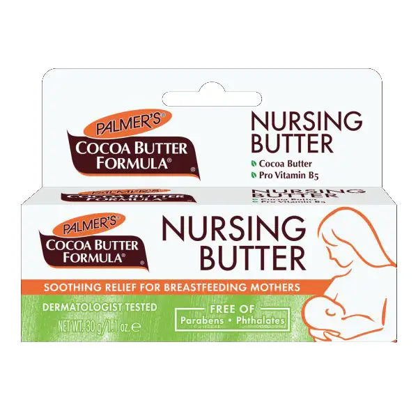 40 PALMER'S COCOA BUTTER FORMULA NURSING BUTTER TUBE - 30G | بالميرز مرهم بزبدة الكاكاو للترطيب قبل الرضاعة - 30 غرام