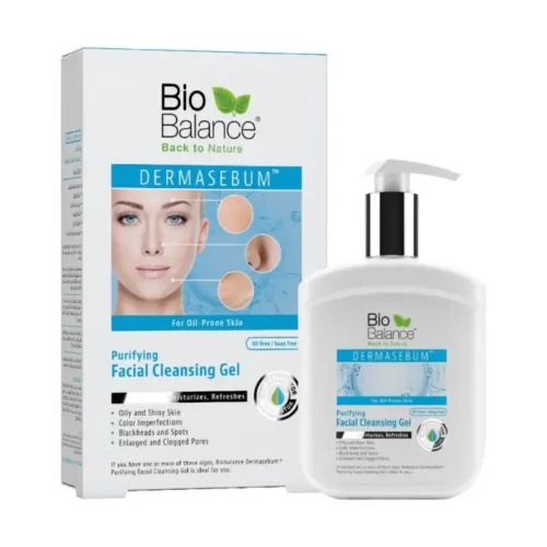 BIO BALANCE DERMASEBUM FACIAL CLEANSING GEL - 250ML | بايو بالانس جل ديرماسيبوم لتنظيف الوجه - 250 مل