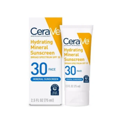 CERAVE HYDRATING MINERAL FACE SUNSCREEN LOTION SPF 30 - 75ML | سيرافي مرطب لوشن و واقي شمسي بعامل حماية 30 - 75 مل