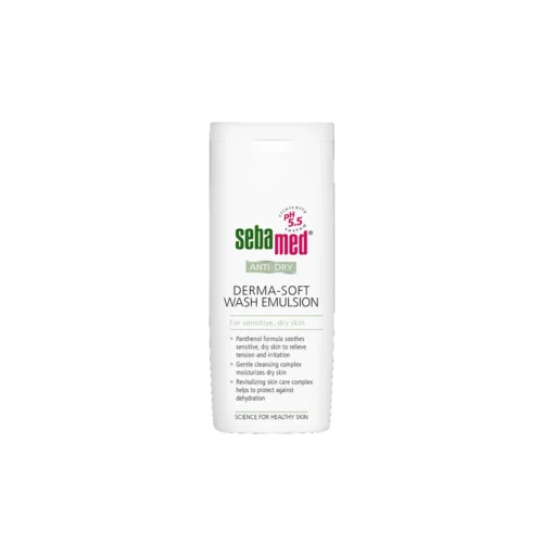 SEBAMED ANTI-DRY DERMA-SOFT WASH EMULSION - 200ML | سيباميد غسول للبشرة الجافة و الحساسة - 200 مل