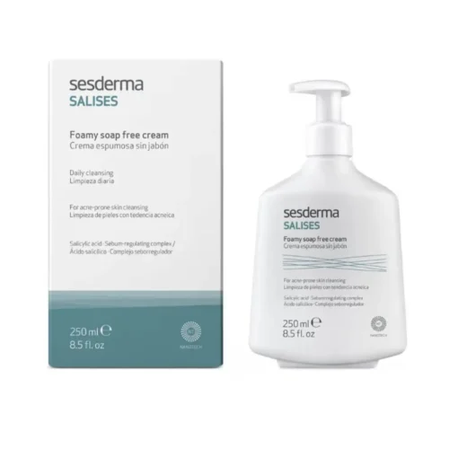 SESDERMA SALISES FOAMING CREAM WITHOUT SOAP - 250ML | سيسديرما غسول كريمي رغوي للبشرة المعرضة لحب الشباب - 250 مل