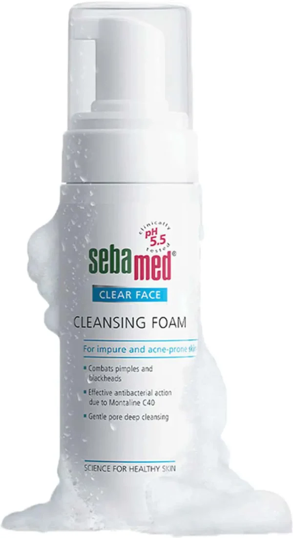 SEBAMED CLEAR FACE CLEANSING FOAM - 150ML | سيباميد رغوة تنظيف الوجه كلير - 150 مل
