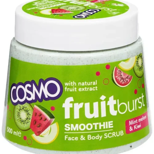 COSMO SMOOTHIE FACE & BODY SCRUB MINT MELON & KIWI - 500ML | كوزمو مقشر للجسم بالبطيخ والكيوي - 500 مل