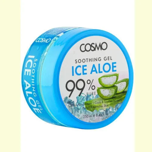 COSMO SOOTHING GEL ICE ALOE 99% PURE - 250ML | كوزمو جيل مرطب للوجه بالالوفيرا - 250 مل