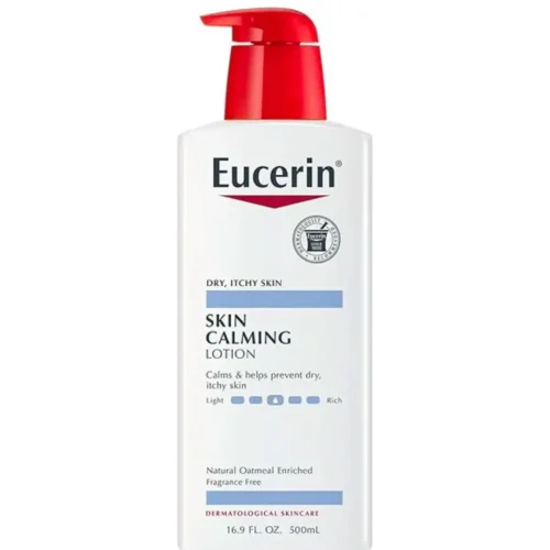 EUCERIN SKIN CALMING FRAGRANCE-FREE LOTION - 500ML | يوسيرين لوشن مهدئ للبشرة بدون رائحة 500 مل