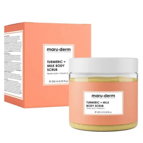 MARU.DERM TURMERIC + MILK BODY SCRUB - 250ML | مارو.ديرم مقشر الجسم بالكركم - 250 مل