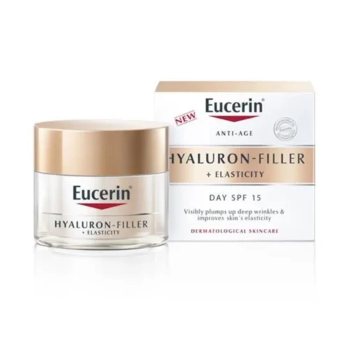 EUCERIN HYALURON FILLER + ELASTICITY DAY CREAM - 50ML | يوسيرين هيالورون فيلر + كريم نهاري مرن - 50 مل