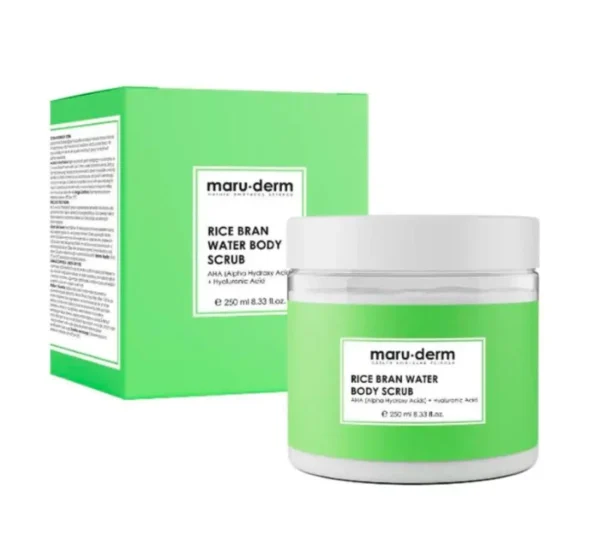 MARU.DERM RICE BRAN WATER BODY SCRUB - 250ML | مارو.ديرم مقشر للجسم بماء الأرز - 250 مل