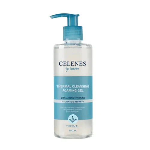 CELENES THERMAL CLEANSING FOAMING GEL – DRY AND SENSITIVE SKIN - 250ML | سيلينس غسول جيل رغوي للبشرة الجافة والحساسة - 250 مل