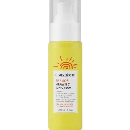 MARU.DERM VITAMIN C SUN CREAM SPF50 - 50ML | مارو.ديرم كريم واقي شمسي بفيتامين سي SPF50 - 50 مل