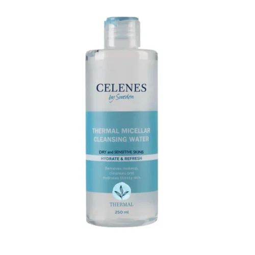 CELENES THERMAL MICELLAR CLEANSING WATER, DRY AND SENSITIVE SKIN - 250ML | سيلينس ماء ميسيلار للبشرة الجافة والحساسة - 250 مل