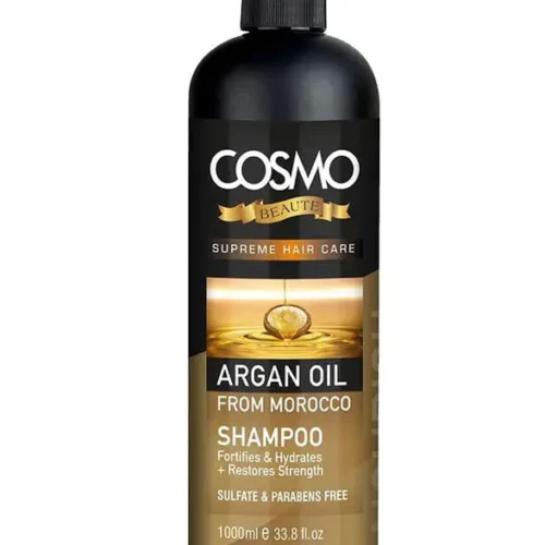 COSMO ARGAN OIL NOURISH MOROCCO SHAMPOO FOR DRY HAIR - 1000ML | كوزمو شامبو غني بزيت الارغان للشعر الجاف - 1000 مل