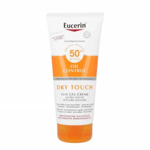 EUCERIN DRY TOUCH BODY SUN GEL- CREME SPF50 - 200ML | يوسيرين جل كريم واقي شمسي مع عامل حماية SPF50+ - 200 مل