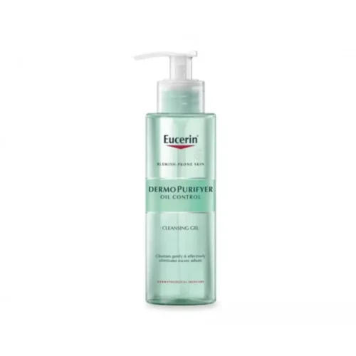 EUCERIN DERMO PURIFYER OIL CONTROL CLEANSING GEL - 200ML | يوسيرين غسول جل للتحكم بفارازت الزيوت - 200 مل