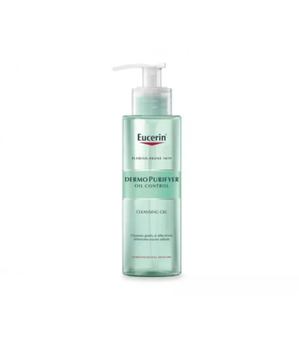 28 EUCERIN DERMO PURIFYER OIL CONTROL CLEANSING GEL - 200ML | يوسيرين غسول جل للتحكم بفارازت الزيوت - 200 مل