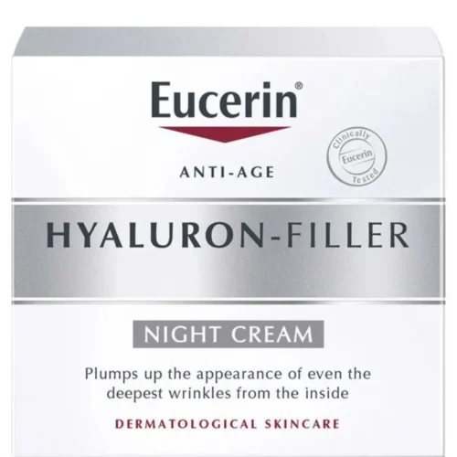 EUCERIN HYALURON FILLER 3X EFFECT NIGHT CREAM - 50ML | يوسيرين كريم ليلي لملئ الخطوط الدقيقة و التجاعيد - 50 مل