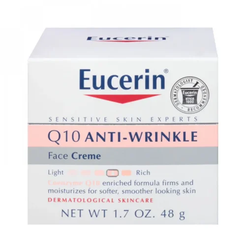 EUCERIN Q10 ANTI-WRINKLE SENSITIVE SKIN CREME - 48G | يوسيرين كريم لعلاج التجاعيد للبشرة الحساسة - 48 غرام