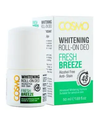 COSMO FRESH BREEZE WHITENING ROLL ON DEO - 50ML | كوزمو مزيل تعرق رول أون - 50 مل