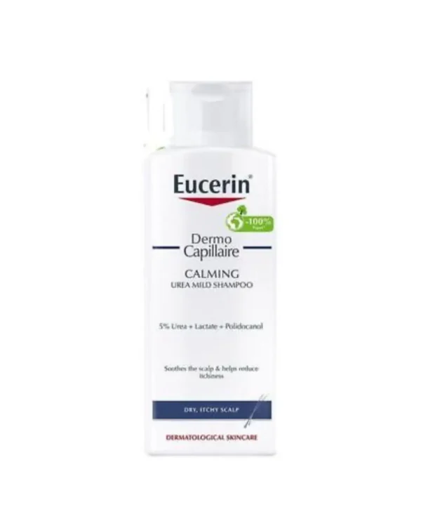 EUCERIN DERMA CAPILLAIRE CALMING UREA MILD SHAMPOO - 250ML | يوسيرين شامبو مهدئ لطيف باليوريا - 250 مل