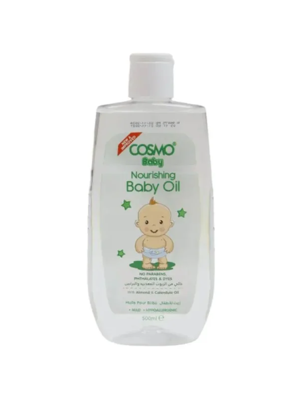 COSMO NOURISHING BABY OIL - 500ML | كوزمو زيت مغذي لبشرة الأطفال - 500 مل