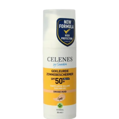 CELENES BY SWEDEN TINTED SUNSCREEN FLUID SPF50 DRY TOUCH - 50ML | سيلينس واقي شمسي سائل مع لون SPF50 - 50 مل