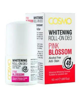 COSMO PINK BLOSSOM WHITENING ROLL ON DEO - 50ML | كوزمو مزيل تعرق رول اون - 50 مل