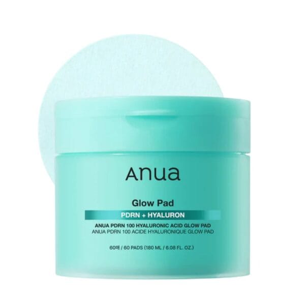 ANUA GLOW PAD PDRN + HYALURON - 60PADS | أنوا وسادات قطنية بالهيالورونيك اسيد - 60 وسادة