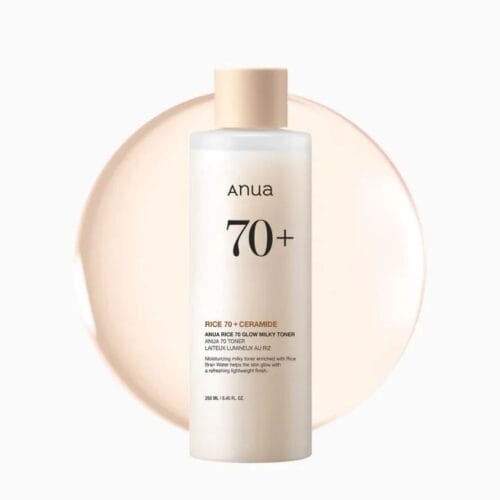 ANUA RICE 70 GLOW MILKY TONER - 250ML | أنوا تونر حليبي بمستخلص الأرز - 250 مل
