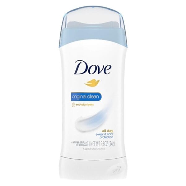 Dove Original Clean All Day Underarm Sweat & Odor Protection Antiperspirant Deodorant مزيل عرق دوف الأصلي للتنظيف طوال اليوم تحت الإبط، حماية من العرق والرائحة