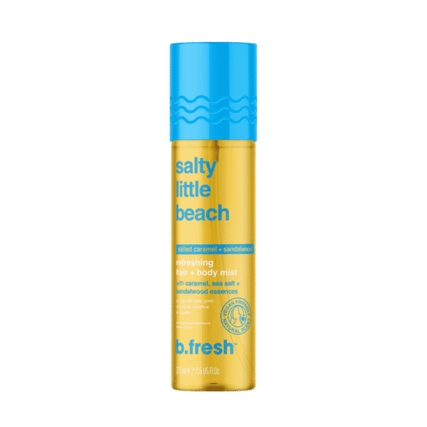 b.Fresh Salty Little Beach Salted Caramel + Sandalwood Refreshing Hair + Body Mist - 221ml | بي فريش ميست للشعر و الجسم برائحة الكراميل المملح و خشب الصندل - 221 مل