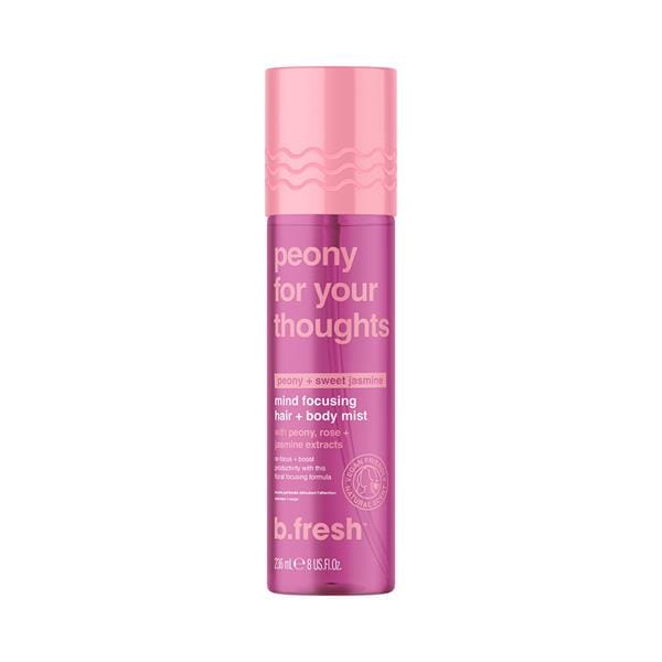 9347108050478(2) b.Fresh Peony For Your Thoughts Peony + Sweet Jasmine Dreamy Hair + Body Mist - 221ml | بي فريش ميست للجسم و الشعر برائحة الفاونيا و الياسمين - 221 مل