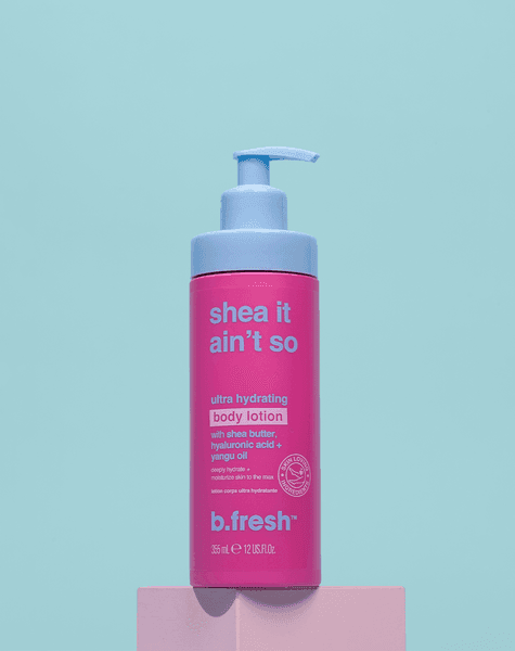 b. fresh | لوشن للجسم بزبدة الشيا وحمض الهيالورونيك وزيت اليانغو 355 مل