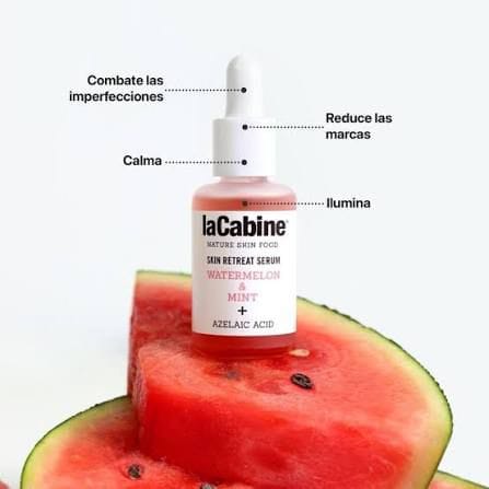 LaCabine Skin Retreat Serum Watermelon & Mint + Azelaic Acid – 30ml./ لاكابين سيروم منعش للبشرة بخلاصة البطيخ والنعناع مع حمض الأزيليك – 30 مل