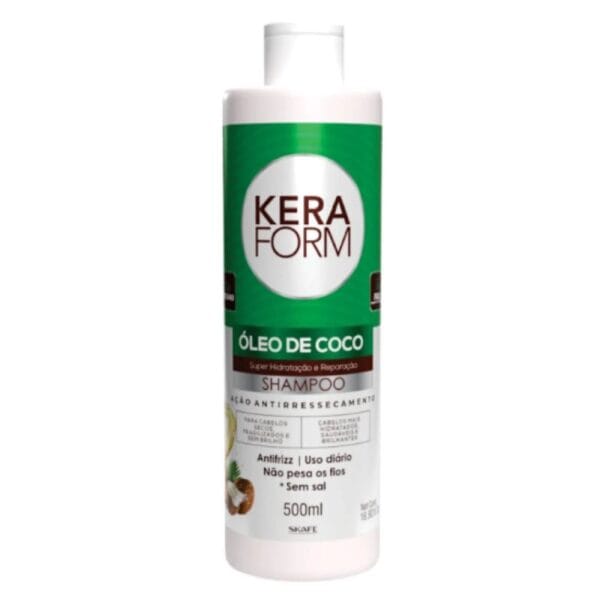 SKAFE KERA FORM OLEO DE COCO ANTI DRYNESS PROTECTION HAIR - 500ML | سكاف شامبو مرطب للشعر بزيت جوز الهند - 500 مل
