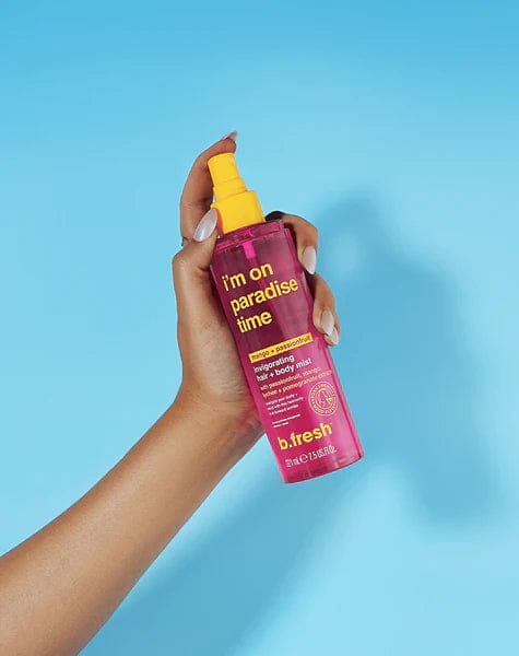 b.Fresh I’m On Paradise Time Mango + Passionfruit Invigorating Hair + Body Mist - 221ml | بي فريش ميست للشعر و الجسم بالمانغا و الباشن فروت - 221 مل